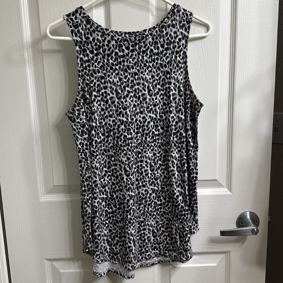 Old Navy Tops - Old Navy Black and White Animal Print Tank Top